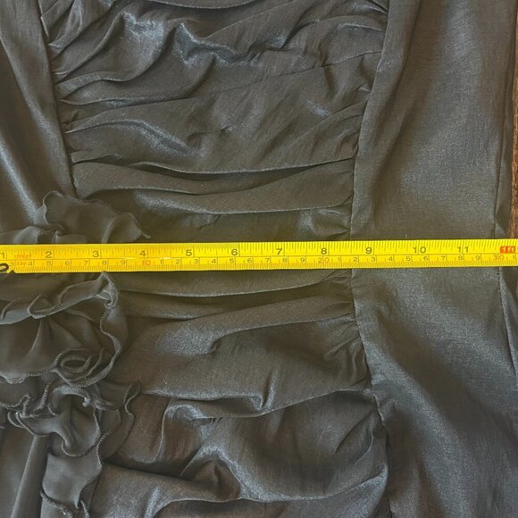 Jessica McClintock Black Strapless Formal Dress Size 10 - Picture 4 of 7